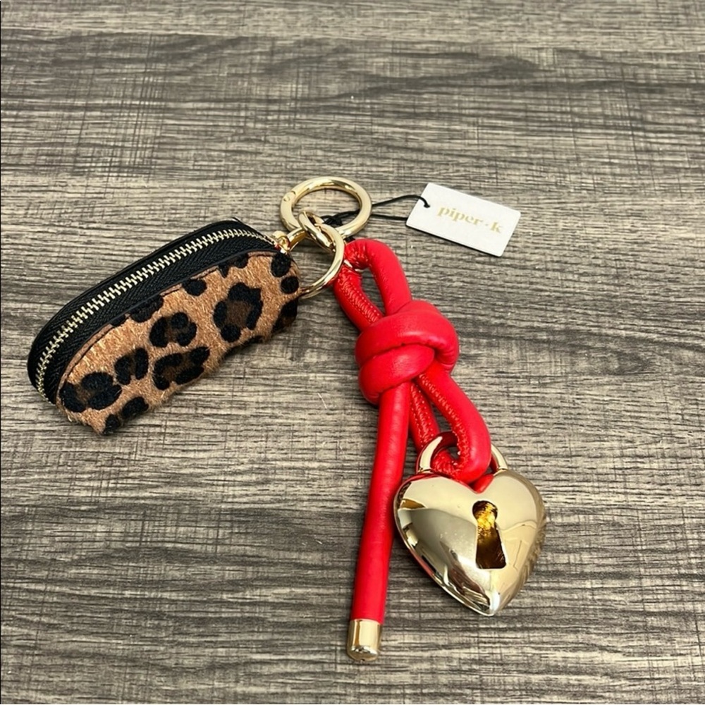 Piper K Luxe Leopard Mini Coin Purse Handbag Charm
